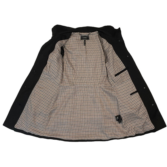 EUC Le Chateau Hooded Trench Coat in Black Size XXS - Picture 7 of 12